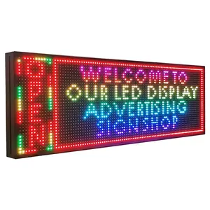 Hoch helliges LED-Schild für den Außenbereich 7-Farben-LED-Elektro-Bulletin Moving Shining LED Message Board Multifunktion schild