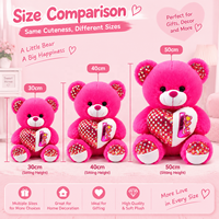 Ours en peluche personnalisé avec cœur à paillettes, animal en peluche métallique, idéal pour cadeau de Saint-Valentin, fournitures pour boutiques
