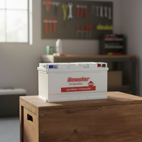 Nouvelle batterie de démarrage pour camion lourd 12V au plomb-acide, chargée à sec, norme allemande DIN, 800A CCA, capacité réservée de 195 minutes
