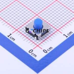 TS-1056UG-AR05026 Tactile Switch SMD Switch Single Pole Single Throw Round Button 2.6N Vertical Mount - Product Image 1