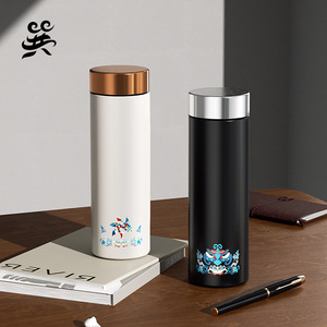 Bouteille d'eau isotherme Temeco 500 ml en acier inoxydable, portable, avec motif imprimé pour usage quotidien - Product Image 1