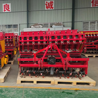 Planteuse d'ail à 7 rangs haute efficacité 24 CV 2025, profondeur réglable, espacement des semis manuel, composant principal du moteur pour usage agricole