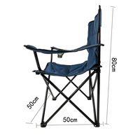 Chaise pliante de pêche et de pique-nique personnalisable avec logo, en tissu Oxford durable, portable, en métal, pour l'extérieur et le camping, vente en gros