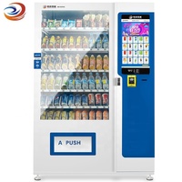 Distributeurs numériques automatiques personnalisés, Machine à vendre combiné, pour boissons, snacks, aliments chauds et Pizza