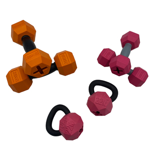 Hoogwaardige, populaire, op maat gemaakte haltergewichts-resistente, kleurrijke kauw-rubberen hondenspeelgoed - Product Image 3