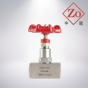 Válvula de aguja de acero inoxidable 304 J13W-160P con rosca interna, válvula de corte, manómetro de 4 puntos para alta temperatura y alta presión - Product Image 4