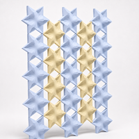 Panneaux acoustiques modulaires créatifs en forme d'étoile, décoration insonorisante 3D pour espace enfant thématique