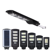 مصباح شارع شمسي متكامل مقاوم للماء IP65 مع استشعار الحركة والتحكم عن بعد، إضاءة LED خارجية للطرق بقدرة 30-150 واط