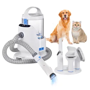 Kit de toilettage professionnel à 7 outils pour chiens et chats Accessoires de toilettage de nettoyage tout-en-un pour petits animaux Charge durable