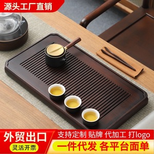 Wholesale <b>bamboo</b> tea trays, household water storage type, simple Chinese style small drainage tea <b>table</b>, water storage tea tray - Product Image 5