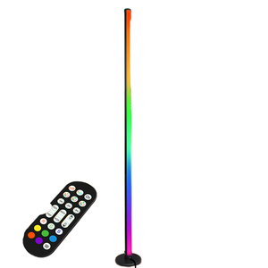Luz Ambiental Inteligente RGB Negra Moderna para Configuración de Juegos con Control Remoto por Aplicación, LED Modular para Decoración de Sala de Estar y E-sports - Product Image 1