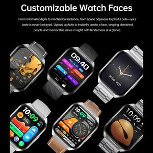 Smartwatch Sportivo MT66 con Cinturino in Acciaio, Schermo IPS Curvo da <span class=keywords><strong>1</strong></span>,83 Pollici, Batteria da 1000mAh, Impermeabile IP68 - Product Image 5