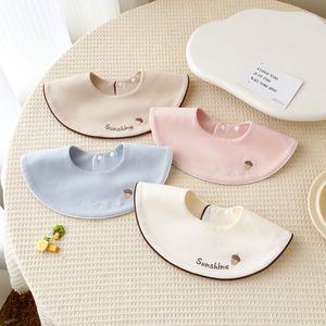 Paños absorbentes de primera calidad para recién nacidos, baberos de algodón, baberos impermeables para bebés para derrames y vómitos, adecuados tanto para niños como para niñas - Product Image 1