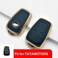 Especificaciones de la marca del logotipo Precio competitivo para Tata Ne Xon Car Key Cover Pu Leather Remote Key Fob Cover case Hecho a mano
