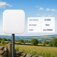 Estación Base Inalámbrica Integrada para Exteriores LTE B3 FDD ENB, 1W de Potencia Total, 32 Usuarios RRC, Antena Interna de 10.5dBi, Clasificación IP66