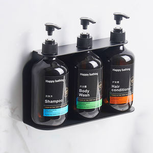 Двойной диспенсер для мыла, хранилище для кронштейн матовый черный дозатор для жидкого мыла настенный держатель кронштейн - Product Image 5