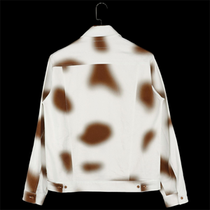 高品質でおしゃれなメンズ向けカスタムデニムプリント長袖シャツ - Product Image 2