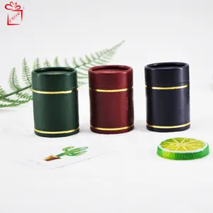 Custom Tea Coffee Cylinder Kraft Packaging Box Paper Tube Printed Logo Cardboard Paper Tube Round Kraft Packaging