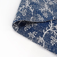 Nouveau produit 2026 : Tissu denim en coton et polyester avec broderie 3D à sequins pour vêtements