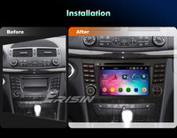 Erisin ES6581E Reproductor de DVD para Auto con Pantalla IPS de 7 Pulgadas, Android 14.0, DSP, CarPlay, GPS para Mercedes Benz Clase E W211, Clase CLS W219, Estéreo para Auto