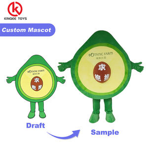 Kinqee vert couleur fruits <span class=keywords><strong>avocat</strong></span> mascotte Costumes fruits <span class=keywords><strong>d</strong></span>éguisements Costumes - Product Image 1