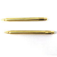 Custom Luxury Brass Metal Pen Manufacturer Promotional Engraved Ballpoint Gold Plated Pen Supplier With OEM ODM Service