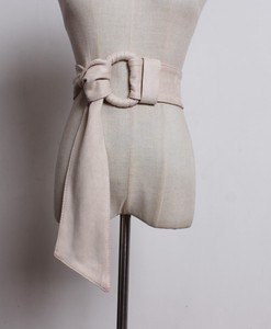 Großhandel Bowknot Self Tie Wrap <span class=keywords><strong>Obi</strong></span> Taillen band Cinch Boho Taillen gürtel Modedesigner Wildleder Breiter Gürtel für Frauen Kleid - Product Image 4