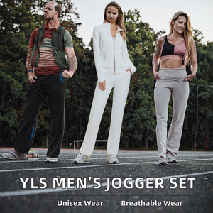 Ensemble de survêtement pour femme, hiver, uni, fermeture éclair, capuche, 2 pièces, jogging, respirant, polyester, élasthanne, vêtements de sport pour la salle de sport, le yoga - Product Image 2