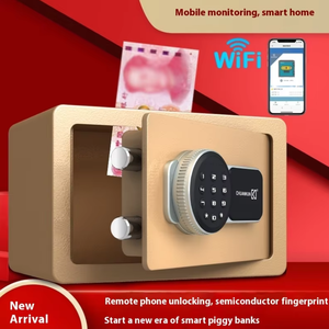 Hot Sale Small Portable Home Safe <b>Box</b> with Fingerprint Electronic Digital <b>Lock</b> & WiFi Function - Product Image 4