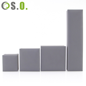 Boîtes d'emballage pour bijoux en similicuir PU de qualité supérieure, personnalisées en gris, rouge et vert, pour collier, bracelet, bague, boucles d'oreilles, boîte à bijoux - Product Image 2