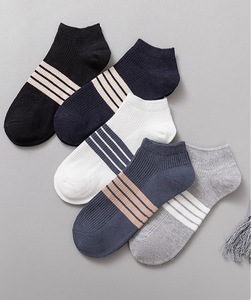 Người Đàn Ông Giá Rẻ Thoáng Khí Vớ Ngắn Màu Đen Trắng Mắt Cá Chân Ngắn Quà Tặng Cho Người Đàn Ông Kích Thước <span class=keywords><strong>SOX</strong></span> - Product Image 2