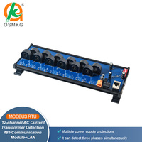 Module de détection de transformateur de courant alternatif 12 canaux AoShangMing avec RS485 LAN Modbus RTU TCP