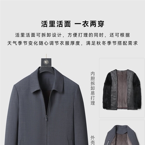 Nuevo Abrigo de Piel de Visón Haining Executive 2025 para Hombre, con Solapa, Cuerpo Completo de Piel - Product Image 4