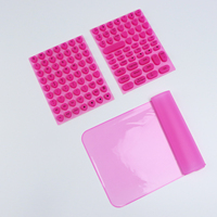 Autocollants de clavier en silicone moulé OEM Guangdong et touches en relief pour ongles longs avec lettres