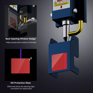 Esculpido S30 Ultra 11W, cortador <span class=keywords><strong>de</strong></span> grabado automático, lente reemplazable con asistencia <span class=keywords><strong>de</strong></span> aire, 600x600mm, máquina <span class=keywords><strong>de</strong></span> grabado láser - Product Image 5