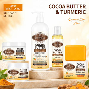 Fabricante de Marca Privada al por Mayor, OEM ODM, Set de 5 Piezas para el Cuidado de la Piel, Manteca de Cacao, Cúrcuma, Ácido Kójico, Crema de Día/Noche, Suero para la Piel - Product Image 2