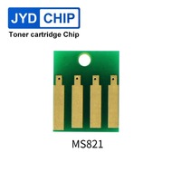Réinitialisation de la puce de tambour MS821 pour les cartouches de puces 58D0Z00 MS/MX 821 822 725 823 824 825 721 722 826 B2685 MB2770 M5255 5270 XM7370