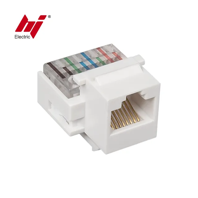 RJ45 CAT 5E konektor Audio Jack sisip dinding untuk dinding plat Outlet