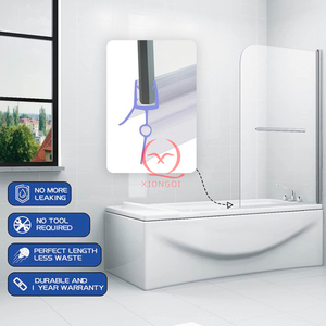 Sello de <span class=keywords><strong>puerta</strong></span> de pantalla de <span class=keywords><strong>ducha</strong></span> de baño XIONGQI para vidrio de 4-6mm hasta 28mm Gap Tira de sellado de <span class=keywords><strong>puerta</strong></span> de <span class=keywords><strong>ducha</strong></span> personalizada - Product Image 5