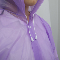Poncho de pluie jetable en EVA épaissi, léger, imperméable, résistant aux déchirures, à capuche, pour extérieur et situations d'urgence