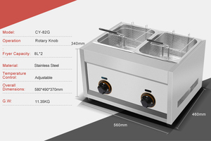 <span class=keywords><strong>Friteuse</strong></span> à <span class=keywords><strong>gaz</strong></span> commerciale en acier inoxydable, capacité de <span class=keywords><strong>8l</strong></span>, prix d'usine, livraison gratuite - Product Image 6