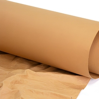 Rouleau de papier kraft recyclable enduit de résine double face lavable pour l'artisanat et l'emballage cadeau avec impression sérigraphique et logo personnalisé