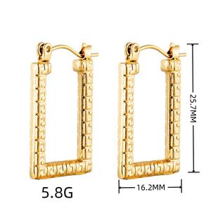 2024 Fancy Large Hoop Trending Earrings <strong>Gold</strong> Filled Ball <strong>Bird</strong> <strong>Nest</strong> Earrings Party Classy Stainless Steel Earrings for Girls - Product Image 3