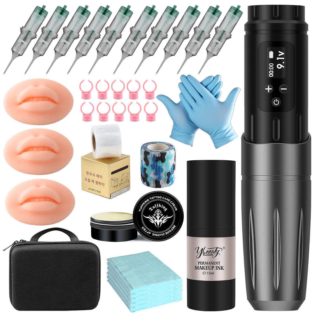 Ensemble pour tatouage des lèvres [gris]
