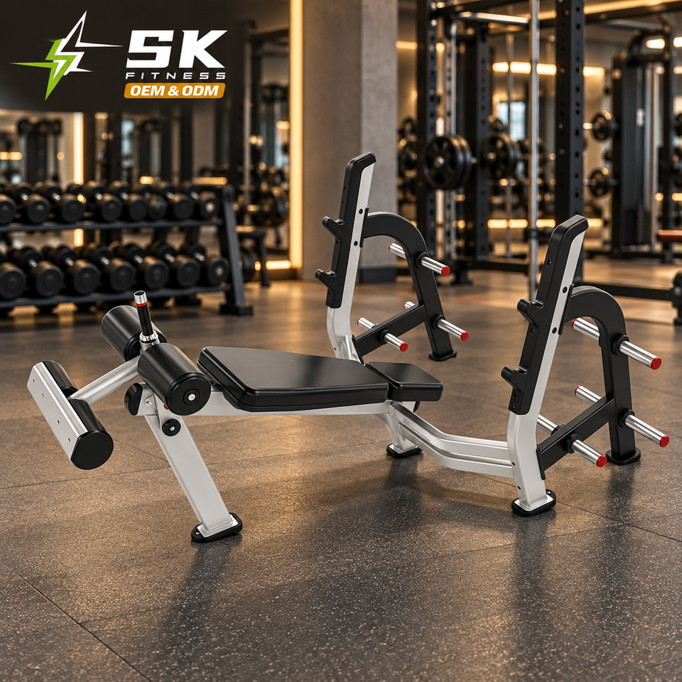 Gym Racks Names SK-N14 Decline Bench Press Rack Steel Frame Training Equipment SK Brand ...