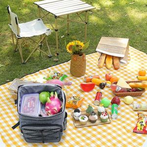 Beer Can Large Capacity Portable Waterproof Fresh-Keeping Thick Aluminum Foil Outdoor Insulation Picnic Ice <b>Cooler</b> Bag <b>Backpack</b> - Product Image 3