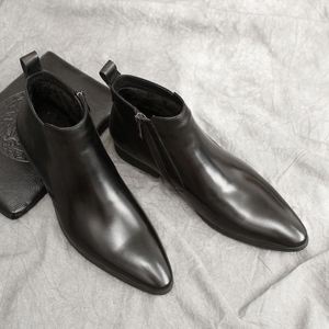 Zapatos de Vestir Formales de Negocios para Hombre, Estilo Nuevo, de Cuero, Casuales, Antideslizantes y Cómodos, Hechos a Mano, para Bodas y Banquetes - Product Image 3