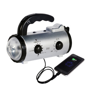 Radio DE EMERGENCIA manivela AM/FM radio portátil con Banco de energía de luz - Product Image 5