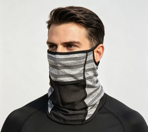 Zhibo Nylon Cycling Cap Neck Gaiter Ice-Silk Heather Pattern Summer Sun Protection Versatile Multi-Functional Outdoor Sports - Product Image 6