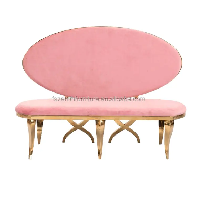 Meilleure vente de canapé décor de mariage rose et blanc du fournisseur chinois